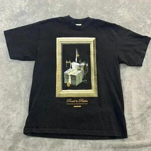 Streetwise T-Shirt Mens XL Road to Riches Graphic Black Gold Moët Street Wear